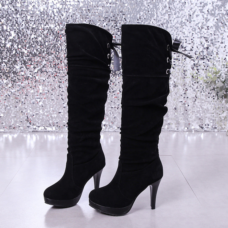 Black Matte Boots - Purse-sway-ion.com