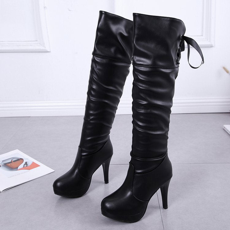 Black Matte Boots - Purse-sway-ion.com