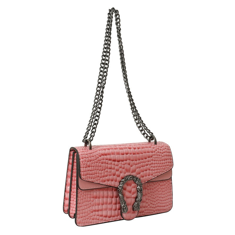 Chain-Shoulder Crossbody Square Bag - Purse-sway-ion.com