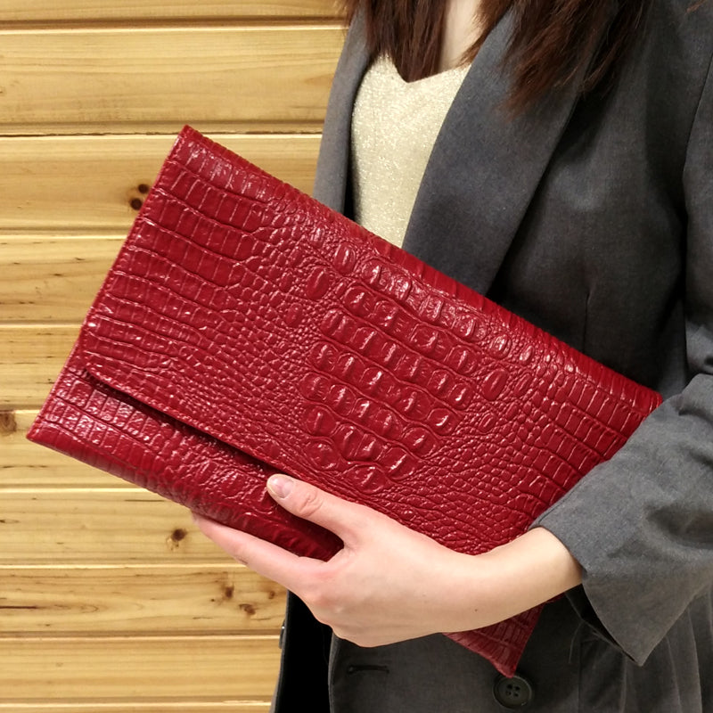 Leather Large-capacity Pattern Clutch - Purse-sway-ion.com