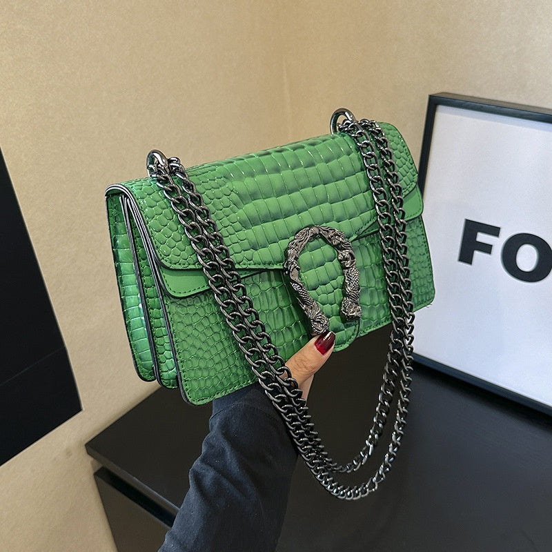 Chain-Shoulder Crossbody Square Bag - Purse-sway-ion.com