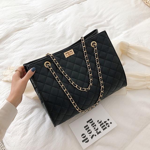 Chain One Shoulder Messenger Big Bag - Purse-sway-ion.com