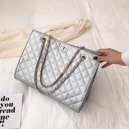 Chain One Shoulder Messenger Big Bag - Purse-sway-ion.com