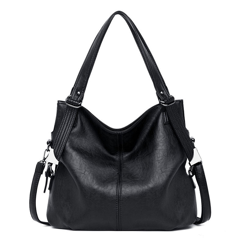 Middle-aged Mommy Bag Vintage Cowhide Handbag - Purse-sway-ion.com